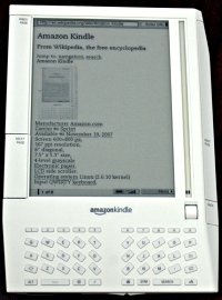 Picture of the Kindle ebook reader by ShakataGaNai.