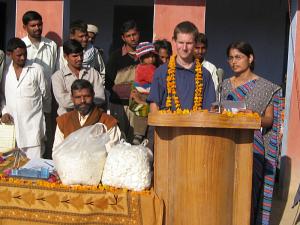 Speaking in Narhaith on the Republic Day of India.
