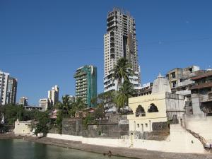 A view of the Walkeshwar temple area in Mumbai.