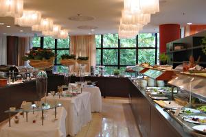 Breakfast buffet at the Crowne Plaza hotel, Bratislava