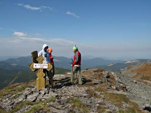 View from the top of Pietrosul mountain