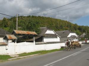 Traditional houses in the village of Pipirig