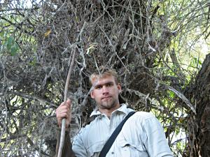 Erte under a tree in the Danube Delta