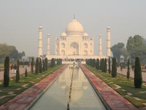 Taj Mahal, classic view from front.