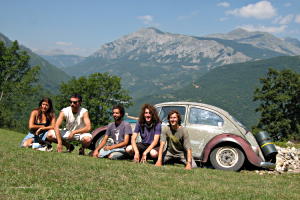 Maria, Thibault, Gareth, David, me and the Buba.