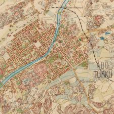 Turku 1881. Picture from the Finnish National Archive, Senaatin
     kartasto IX: 16, copyright expired.