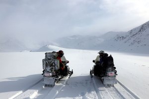Back towards Kangerlussuaq in fresh snow.