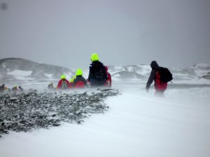 The end of the Antarctic summer